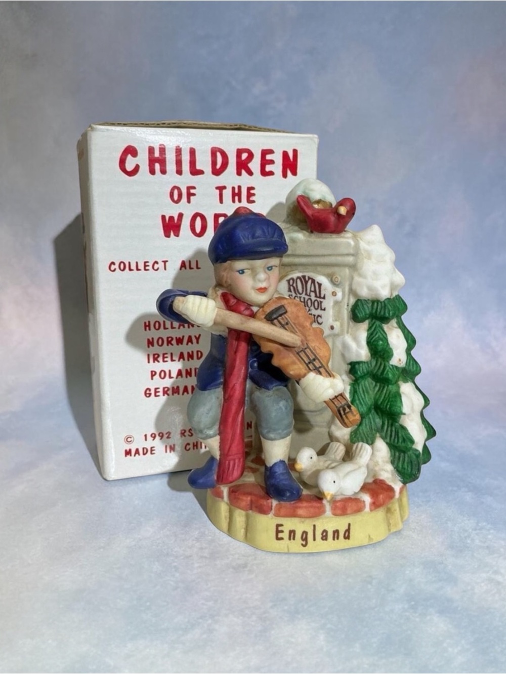 Vintage 1992 Children of the World ENGLAND Figurine